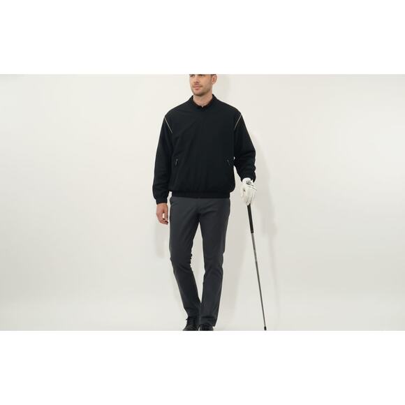 Grand Slam Men's Windbreaker Jacket Removable Zip Off Sleeves Black Size M - Picture 1 of 15